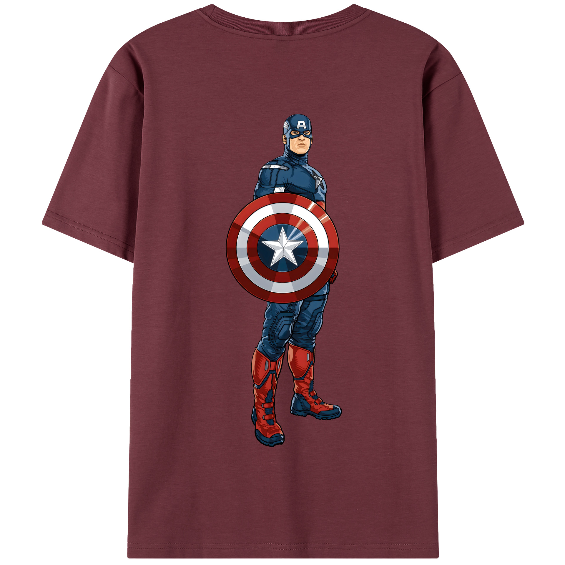 （画像用） アベンジャーズ The Avengers 綿100％半袖Tシャツ（背面プリント）